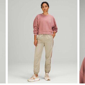 Lululemon Perfectly Oversized Cropped Crew *Softstreme - Spiced Chai